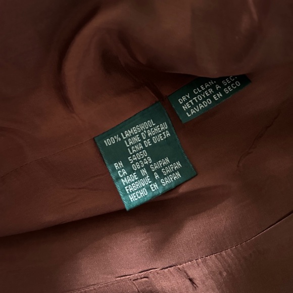 Ralph Lauren Wool Belted Military Blazer - Picture 8 of 9